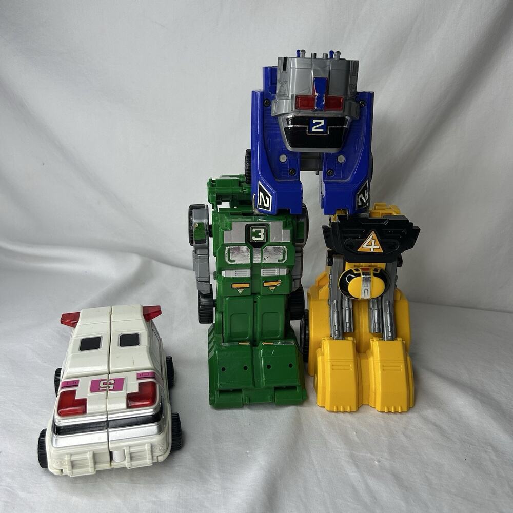 BANDAI Japan DX Megazord Power Rangers Turbo Super Senti Car Ranger *INCOMPLETE